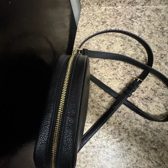 Coach Black Pebbled Leather Shoulder Bag - Picture 16 of 16